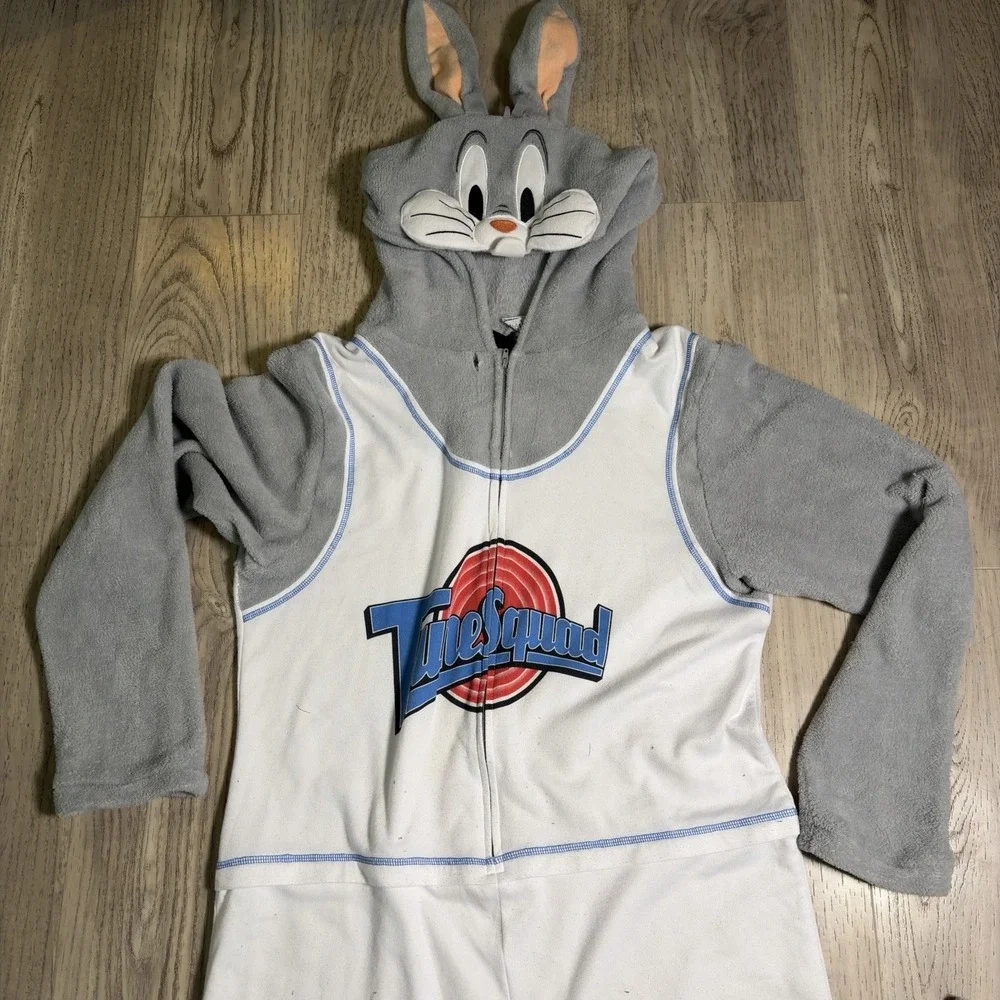 Bugs Bunny Costume Tune Squad Space Jam Basketball One Piece Cosplay XL